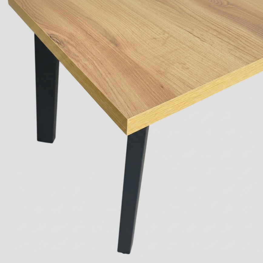 Razvlačni blagovaonski stol KERNO 150/190x80 cm hrast craft/crna