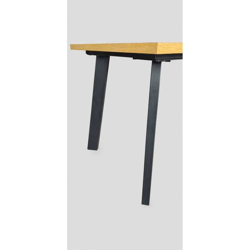 Razvlačni blagovaonski stol KERNO 150/190x80 cm hrast craft/crna