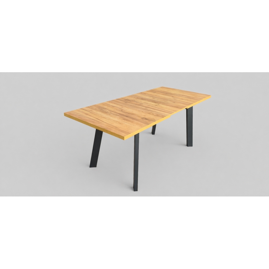Razvlačni blagovaonski stol KERNO 150/190x80 cm hrast craft/crna