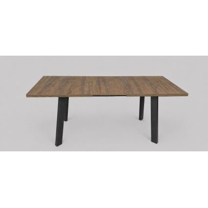 Razvlačni blagovaonski stol KERNO 150/190x80 cm hrast Lefkas/crna
