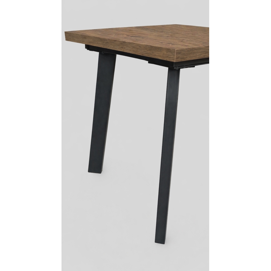 Razvlačni blagovaonski stol KERNO 150/190x80 cm hrast Lefkas/crna