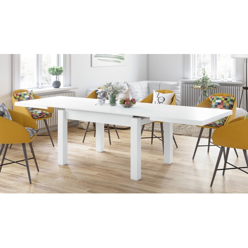 Razvlačni blagovaonski stol za 12 osoba RALF 120/270x90 cm bijeli
