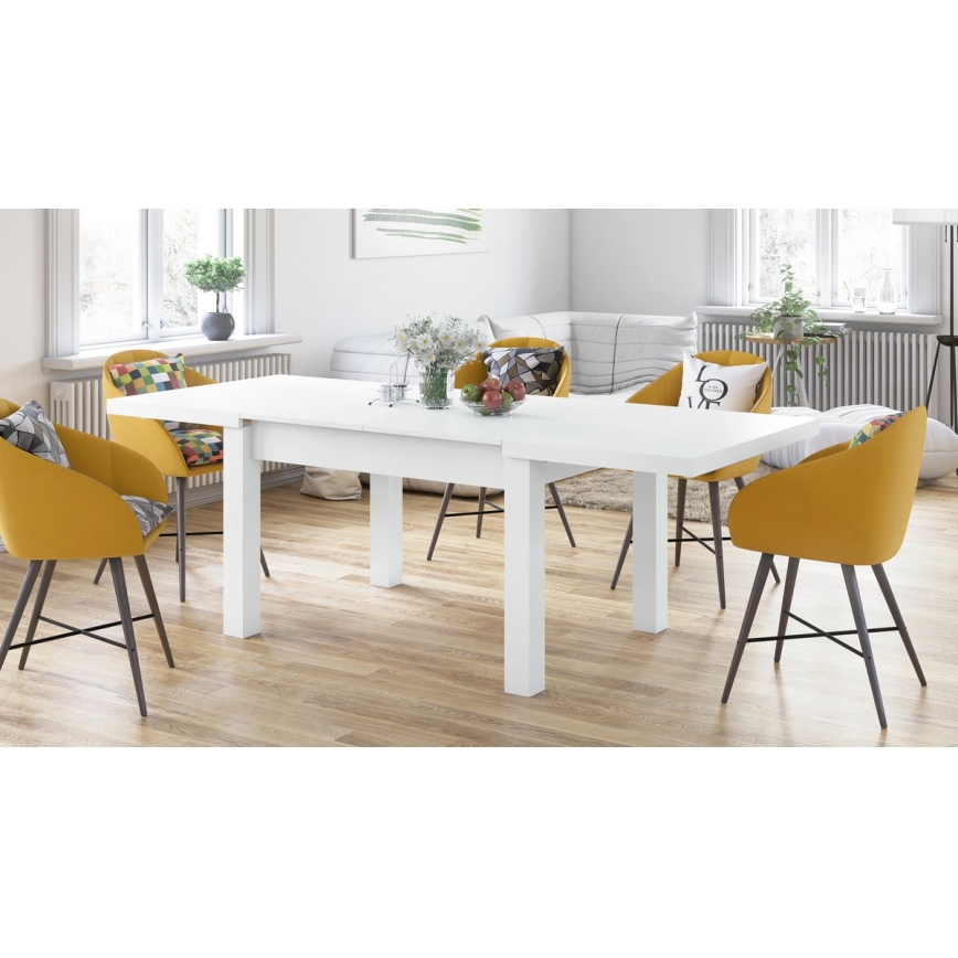 Razvlačni blagovaonski stol za 12 osoba RALF 120/270x90 cm bijeli