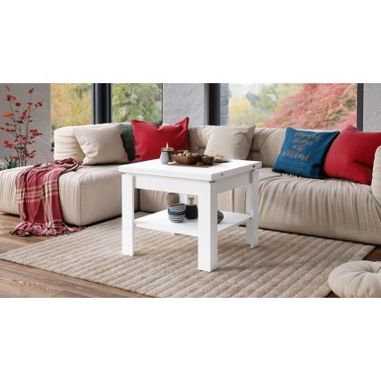 Razvlačni konferencijski/blagovaonski stol s policom za odlaganje LIA bijeli