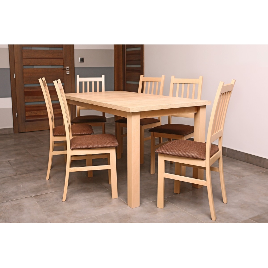 Razvlačni blagovaonski stol LIAM hrast sonoma