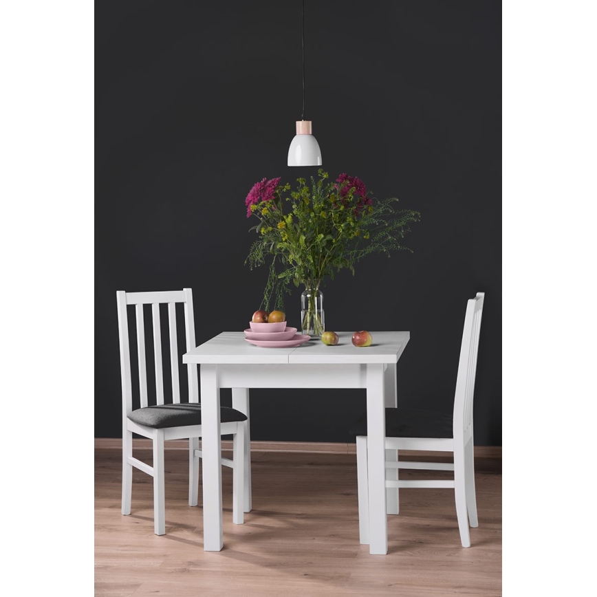 Razvlačni stol za blagovanje SALUTO 76x110 cm bukva/bijela