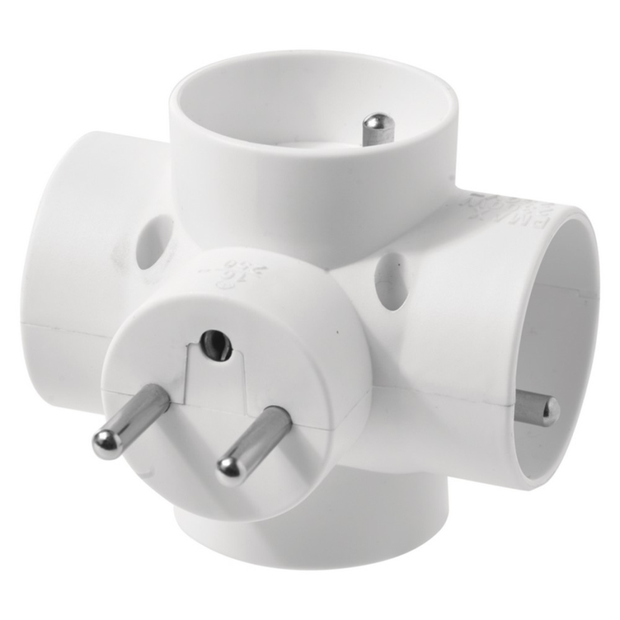 Razvodna utičnica 4x10A/250V okrugla