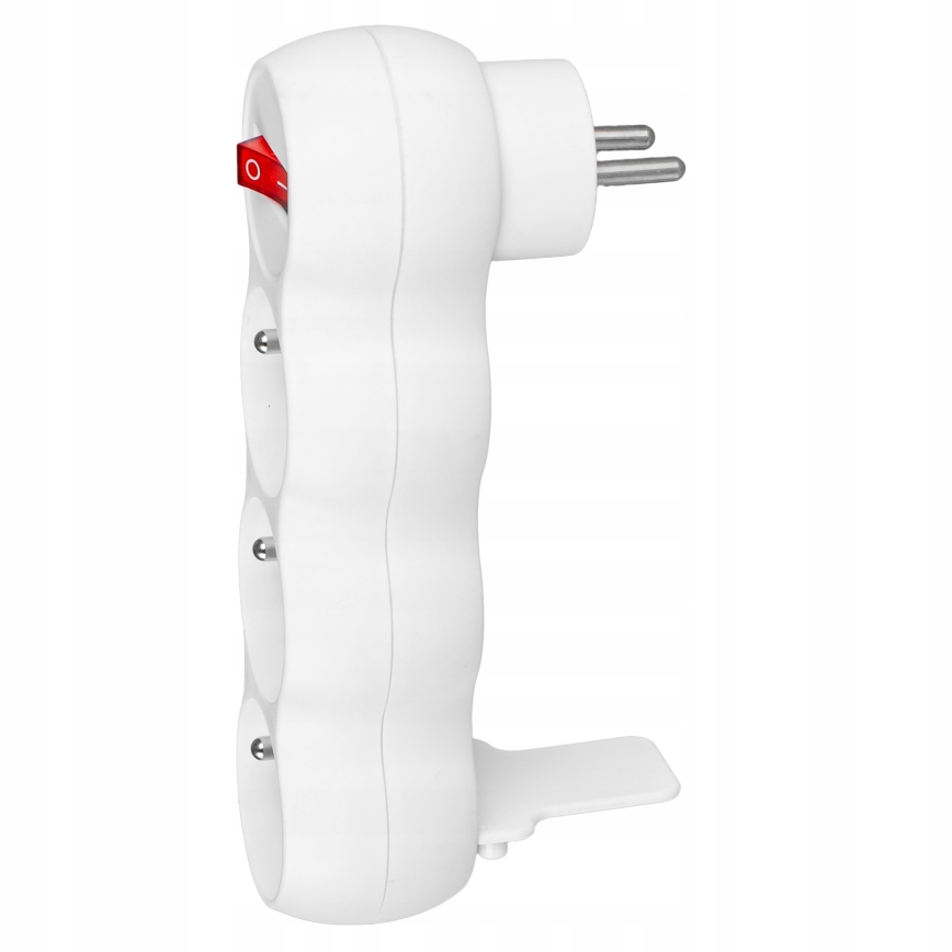 Razvodna utičnica s prekidačem, 3 utičnice