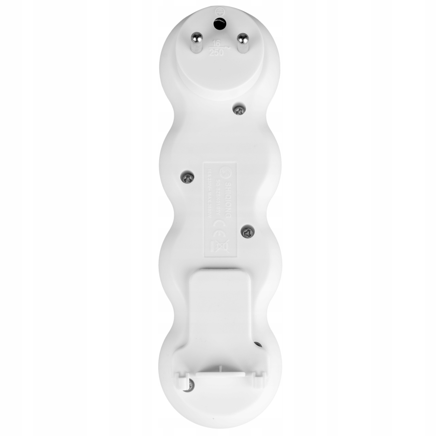 Razvodna utičnica s prekidačem, 3 utičnice