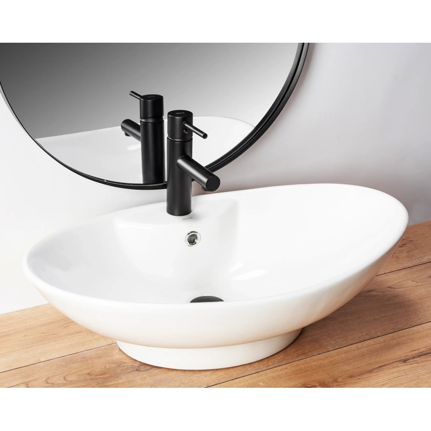 REA-00692 - Umivaonik za ploču ROSA 44x66 cm keramika/sjajna bijela