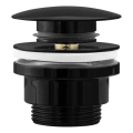 REA-A4100 - CLICK-CLACK odvod za umivaonik, promjer 6,4 cm, sjajna crna