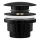 REA-A4100 - CLICK-CLACK odvod za umivaonik, promjer 6,4 cm, sjajna crna