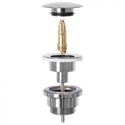 REA-A5693 - Sifon za umivaonik s CLICK-CLACK ispustom, promjer 6,4 cm, sjajni krom