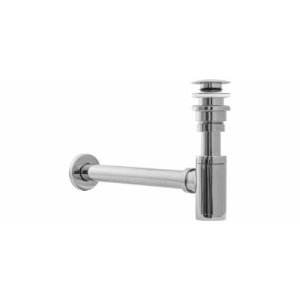 REA-A5693 - Sifon za umivaonik s CLICK-CLACK ispustom, promjer 6,4 cm, sjajni krom