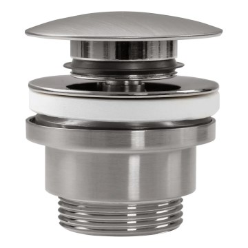 REA-A6000 - Slivnik za umivaonik CLICK-CLACK, promjer 6,4 cm, brušeni nikl