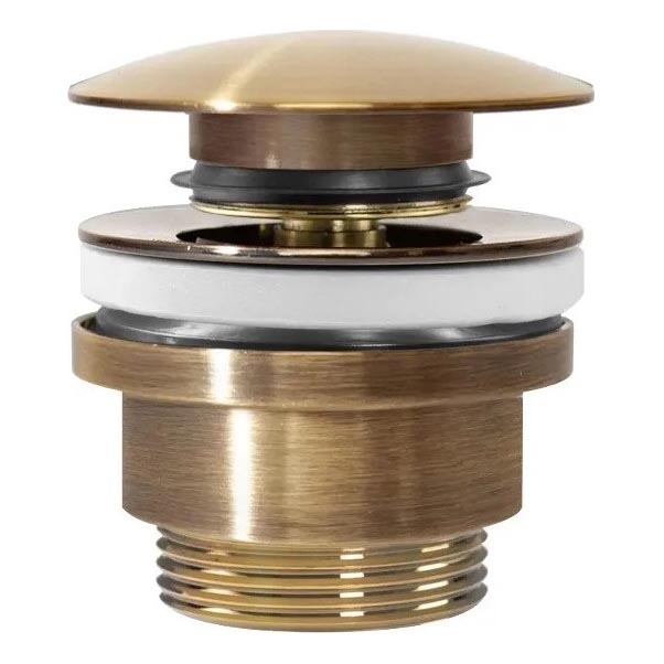 REA-A8110 - Slivnik za umivaonik CLICK-CLACK, promjer 6,4 cm, zlatni