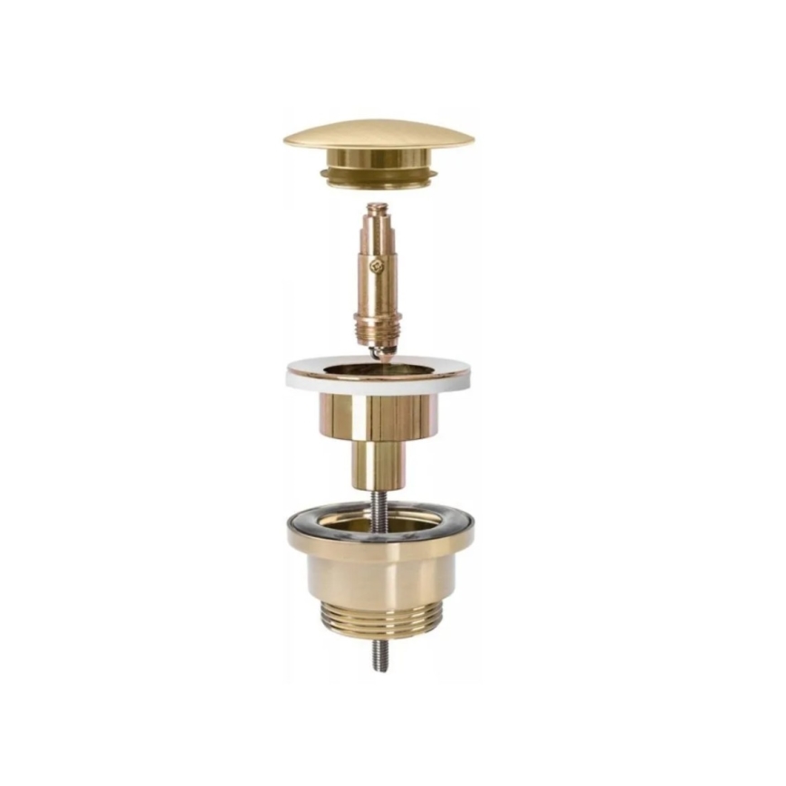 REA-A8110 - Slivnik za umivaonik CLICK-CLACK, promjer 6,4 cm, zlatni