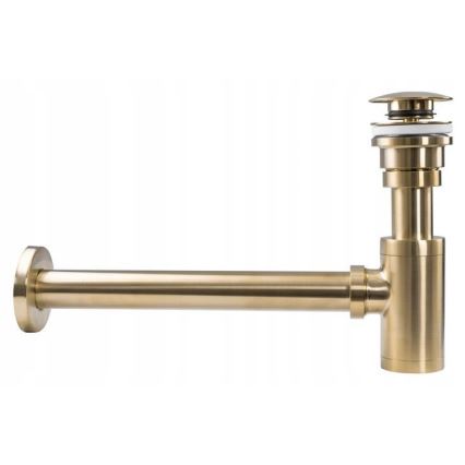 REA-A8586 - Sifon za umivaonik s CLICK-CLACK ispustom, promjera 6,4 cm, brušeno zlato