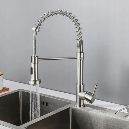 REA-B0417 - Kuhinjska slavina s izvlačivim tušem COLIN 42,5 cm nikl