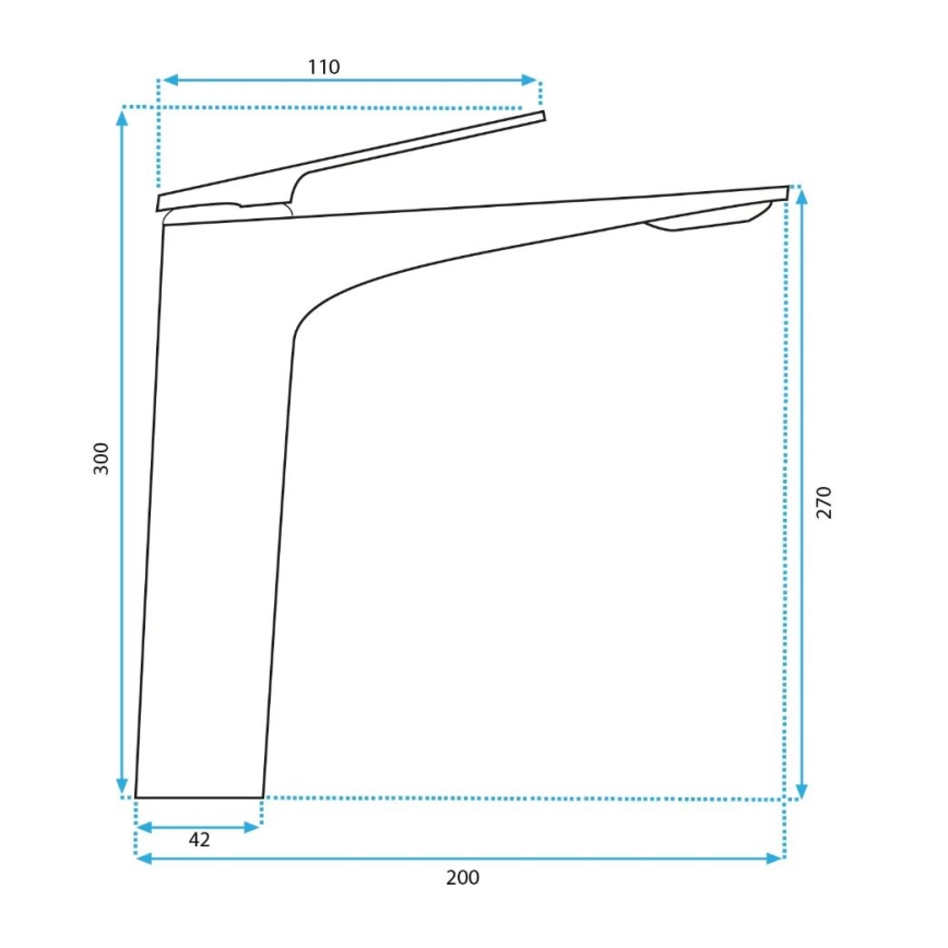 REA-B0493 - Slavina za umivaonik AVALON 30 cm u brušenom bakru