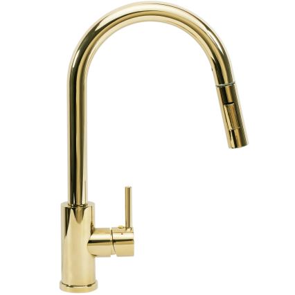 REA-B0669 - Kuhinjska slavina s izvlačivom prskalicom FRESH 39,5 cm zlatna