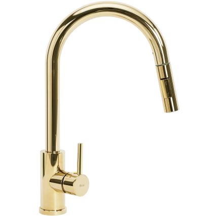 REA-B0669 - Kuhinjska slavina s izvlačivom prskalicom FRESH 39,5 cm zlatna