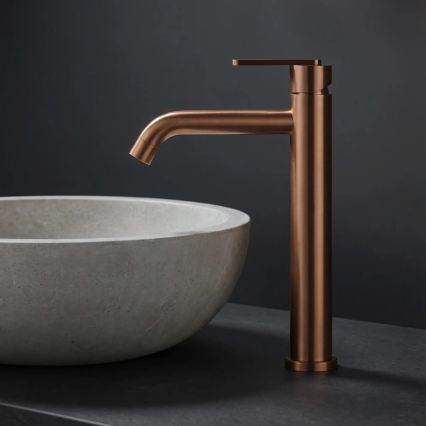 REA-B0971 - Slavina za umivaonik ONTARIO 30 cm brušeni bakar