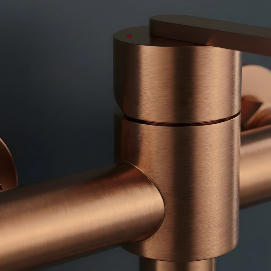 REA-B0974 - Set za tuširanje ONTARIO s miješalicom, bakar