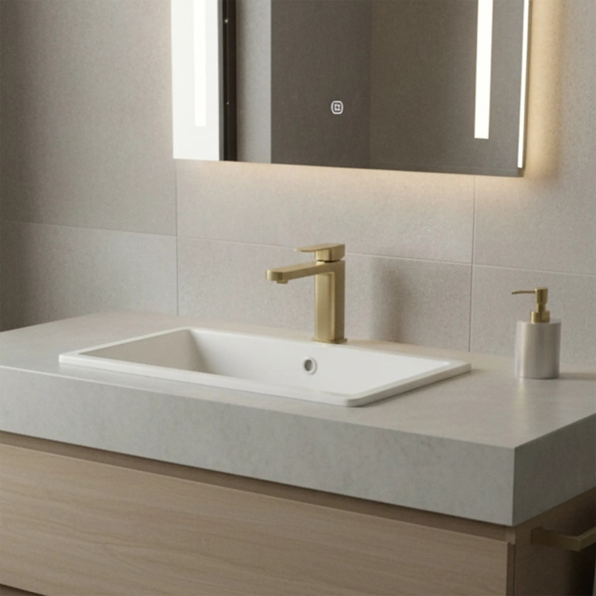 REA-B0976 - Miješalica za umivaonik ARLO 17 cm, brušeno zlato