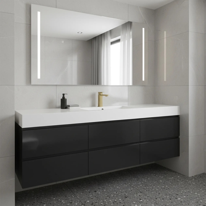 REA-B0976 - Miješalica za umivaonik ARLO 17 cm, brušeno zlato