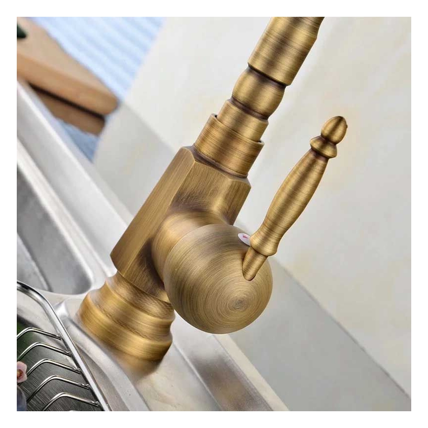 REA-B2150 - Slavina za umivaonik BONA 28,5 cm, brušeno zlato