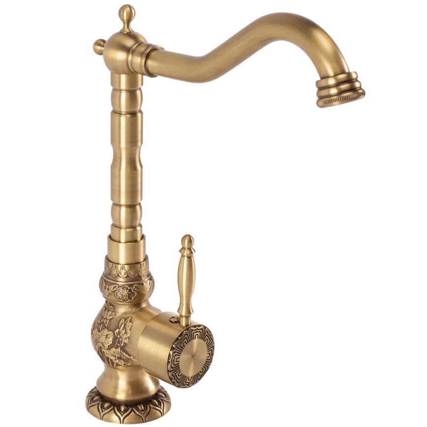 REA-B2500 - Miješalica za umivaonik VENICE RETRO 32 cm brušeno zlato
