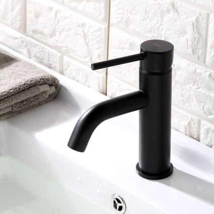 REA-B4102 - Slavina za umivaonik LUNGO 16,5 cm crna