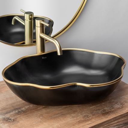 REA-B4526 - Slavina za umivaonik LUNGO 28 cm, brušeno zlato