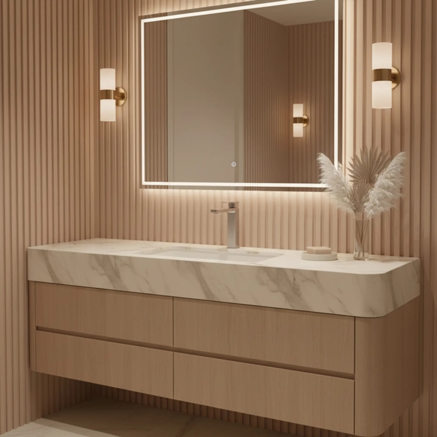 REA-B4588 - Slavina za umivaonik ARLO 30 cm nikl