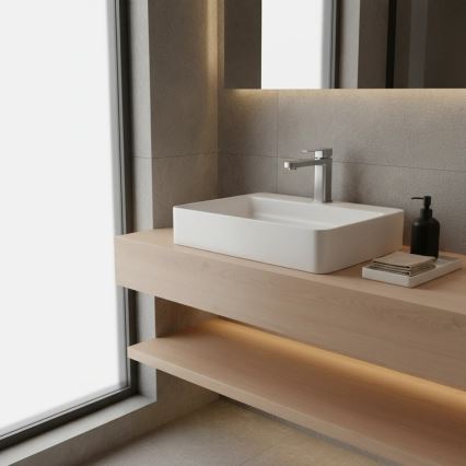 REA-B4589 - Miješalica za umivaonik ARLO, 17 cm, nikl