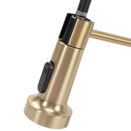 REA-B4821 - Kuhinjska miješalica s izvlačivom ručnom prskalicom COLIN 42,5 cm brušeno zlato