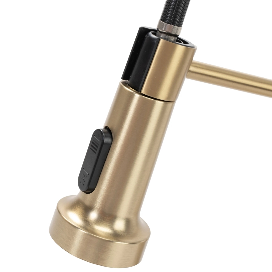 REA-B4821 - Kuhinjska miješalica s izvlačivom ručnom prskalicom COLIN 42,5 cm brušeno zlato