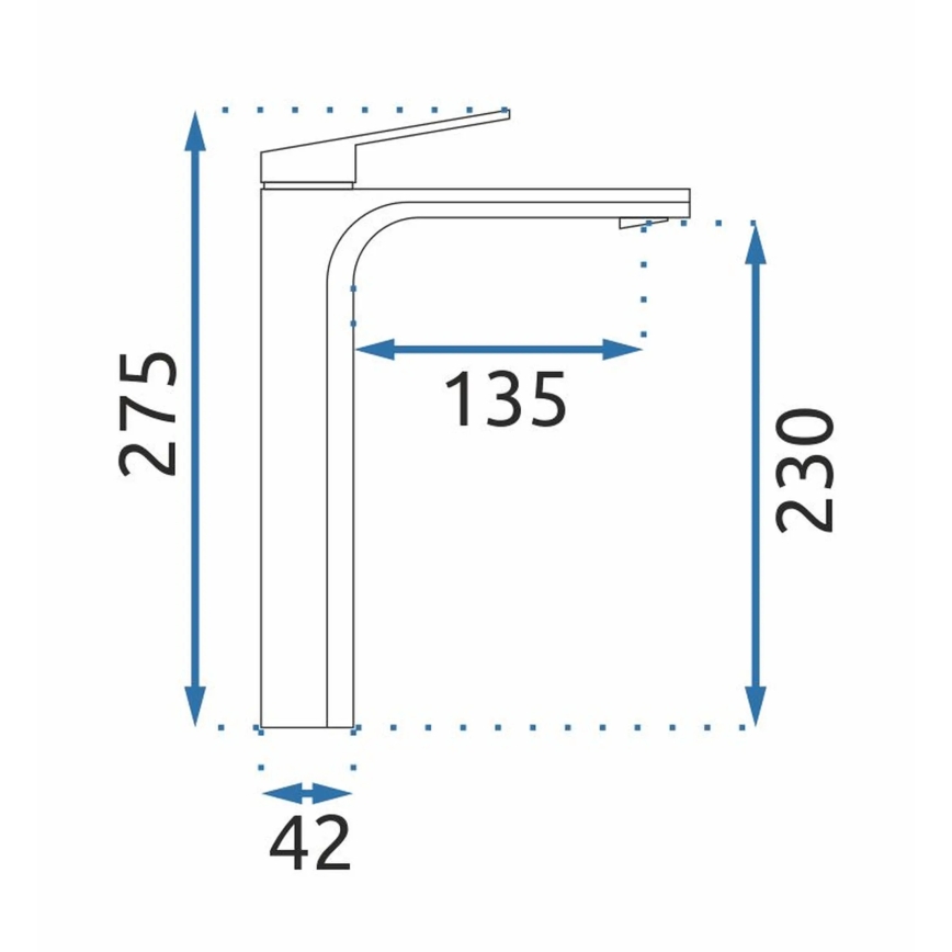 REA-B4895 - Slavina za umivaonik MARCO 27,5 cm brušeno zlato