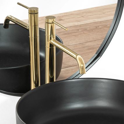REA-B5002 - Baterija za umivaonik LUGANO 34 cm zlatna