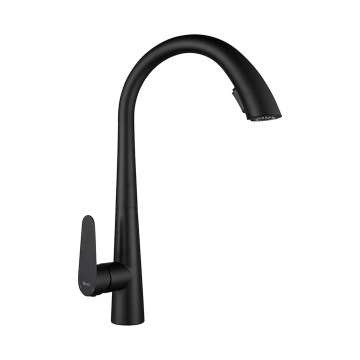 REA-B5313 - Kuhinjska slavina ROSS s izvlačivim tušem 43 cm crna