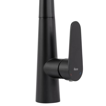 REA-B5313 - Kuhinjska slavina ROSS s izvlačivim tušem 43 cm crna