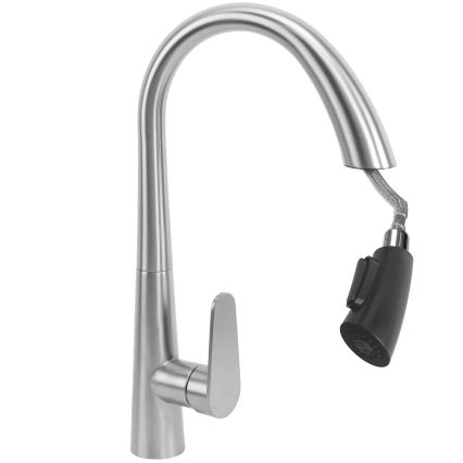 REA-B5314 - Kuhinjska miješalica za sudoper s izvlačivom prskalicom ROSS 43 cm nikl