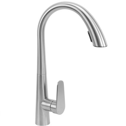 REA-B5314 - Kuhinjska miješalica za sudoper s izvlačivom prskalicom ROSS 43 cm nikl
