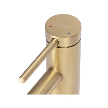 REA-B5316 - Miješalica za umivaonik FOSS 20,5 cm brušeno zlato