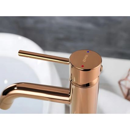 REA-B6321 - Slavina za umivaonik LUNGO 28 cm ružičasto zlato