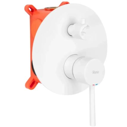 REA-B6440 - Set za kadu s podžbuknom baterijom LUNGO mat bijela