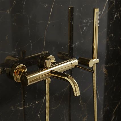 REA-B6448 - Set za kadu LUNGO DIAMOND, zlatni