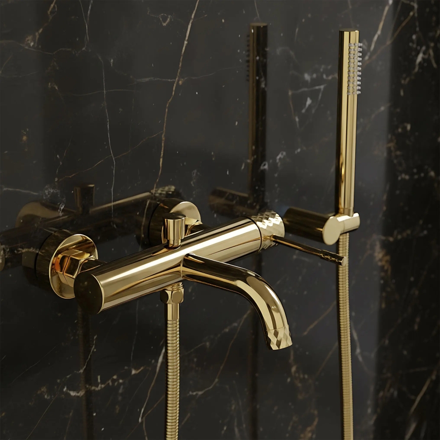 REA-B6448 - Set za kadu LUNGO DIAMOND, zlatni