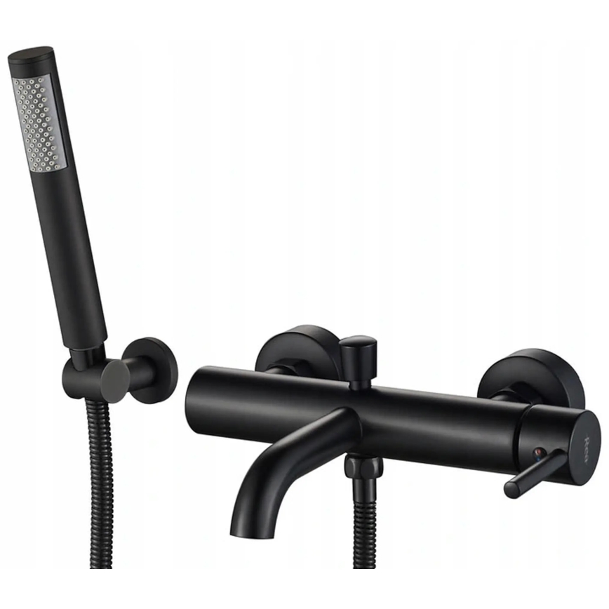 REA-B6634 - Set za kadu LUNGO mat crne boje